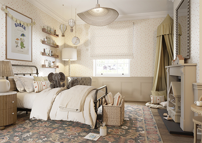 May Day, Balloons Spice - Roman Blind - Image 6